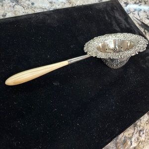 Tiffany and Company sterling silver tea strainer antique